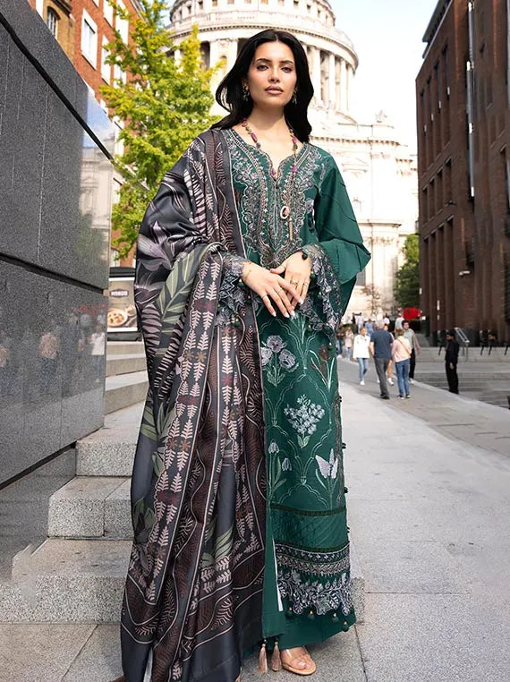 ALZOHAIB Embroidered East Meet London Wintry Breeze Collection'26 (D-04)