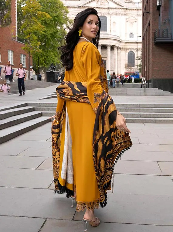 ALZOHAIB Embroidered East Meet London Wintry Breeze Collection'26 (D-08)