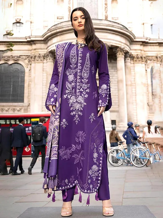ALZOHAIB Embroidered East Meet London Wintry Breeze Collection'26 (D-09)