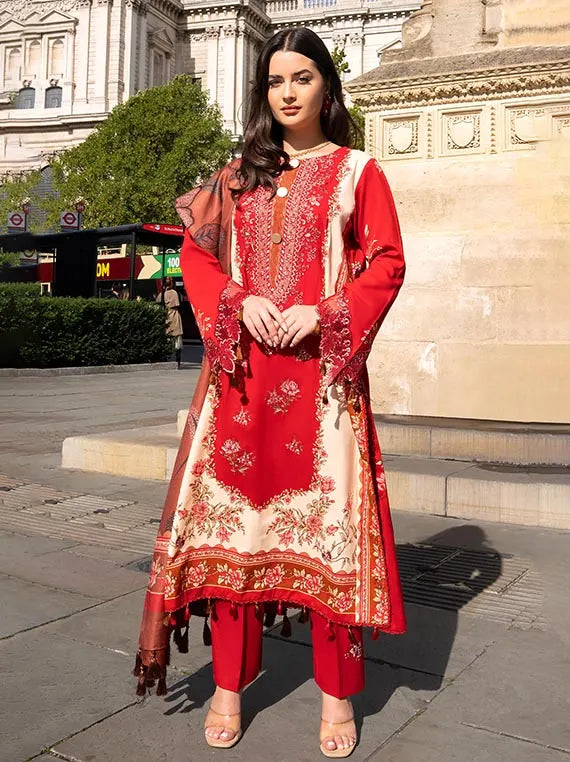 ALZOHAIB Embroidered East Meet London Wintry Breeze Collection'26 (D-10)