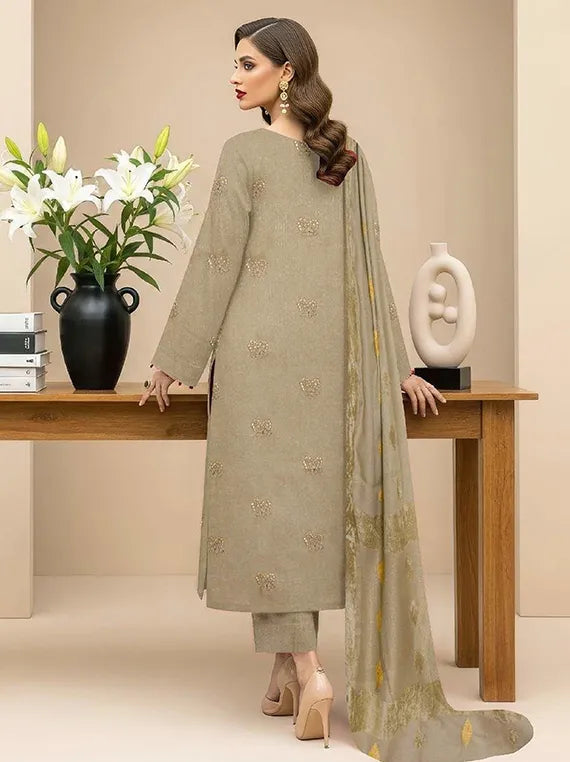 APSRA by Khoobsurat Embroidered Peach Leather Collection 2025 (D-01)