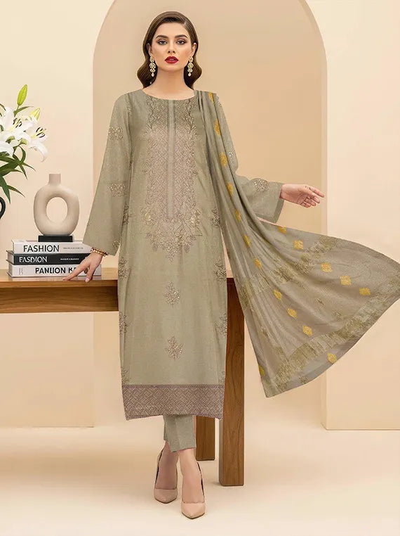 APSRA by Khoobsurat Embroidered Peach Leather Collection 2025 (D-01)