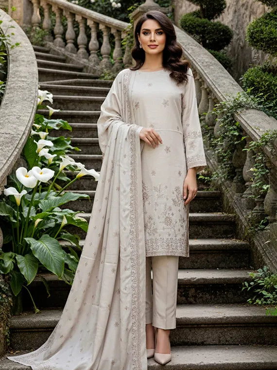 AQS Embroidered Air Jet Peach Collection 2025 (D-08)