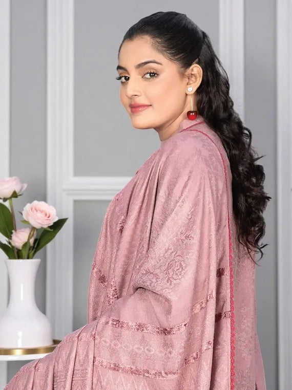 ARZOO by Wania Peach Self Jacquard Collection 2025 (WL-233)