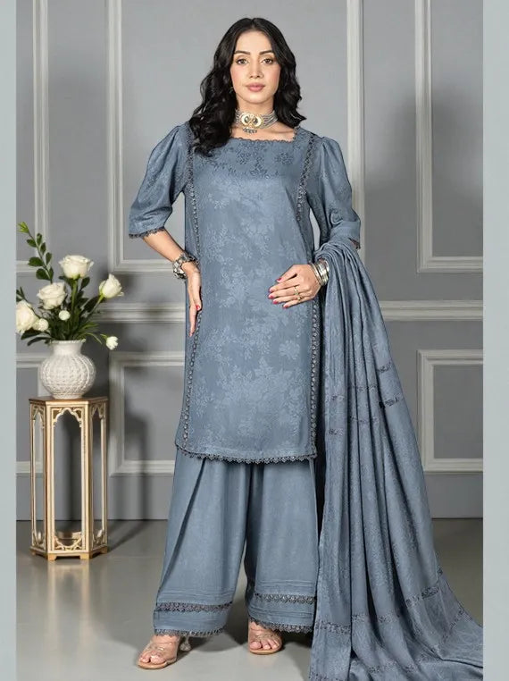 ARZOO by Wania Peach Self Jacquard Collection 2025 (WL-235)