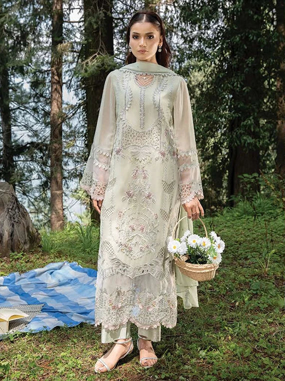 AURA by Zebtan Embroidered Chiffon Collection 2026 (AR-01)