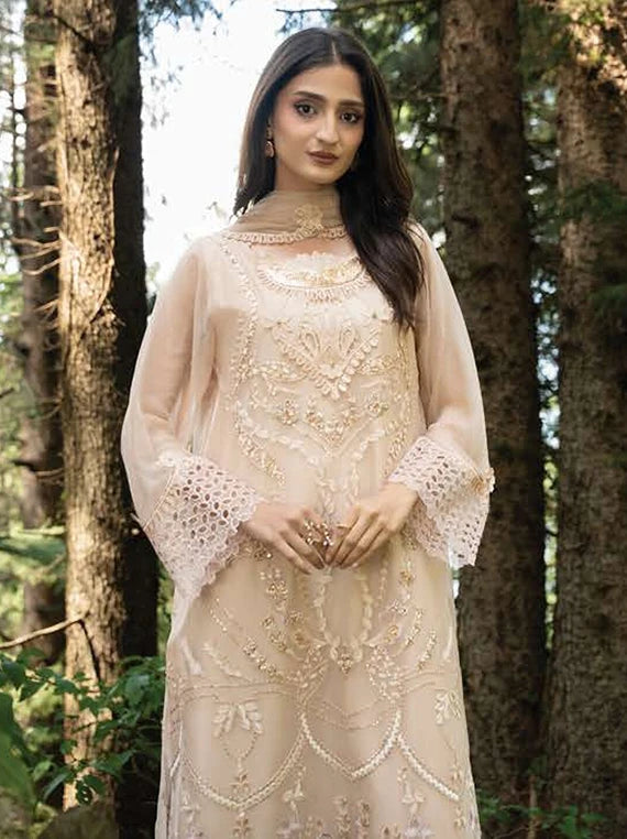 AURA by Zebtan Embroidered Chiffon Collection 2026 (AR-02)