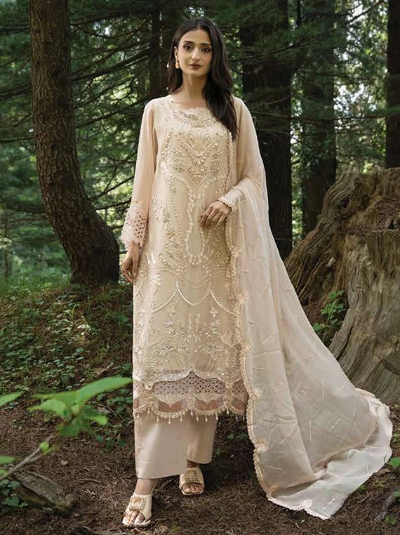 AURA by Zebtan Embroidered Chiffon Collection 2026 (AR-02)