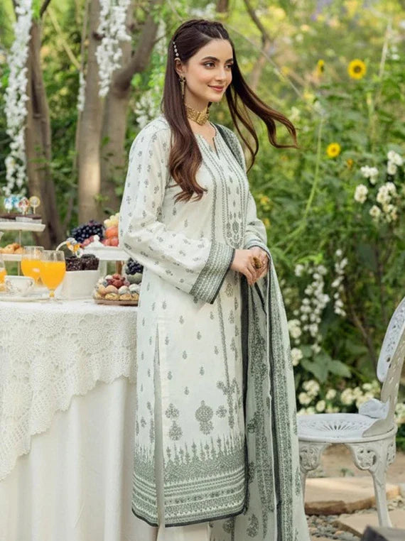 AYAT Eleganza by Pearl Arts Embroidered Lawn Collection 2026 Vol-61 (D-01)