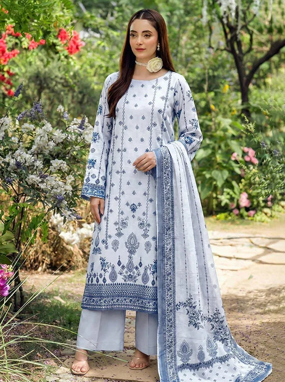 AYAT Eleganza by Pearl Arts Embroidered Lawn Collection 2026 Vol-61 (D-06)