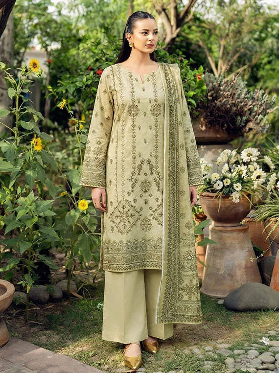 AYAT Eleganza by Pearl Arts Embroidered Lawn Collection 2026 Vol-61 (D-09)