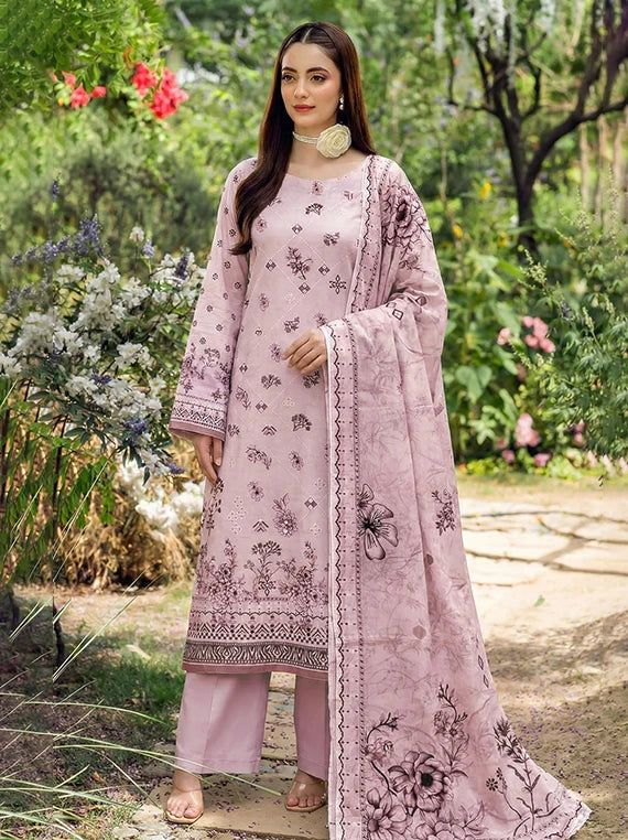 AYAT Eleganza by Pearl Arts Embroidered Lawn Collection 2026 Vol-61 (D-10)