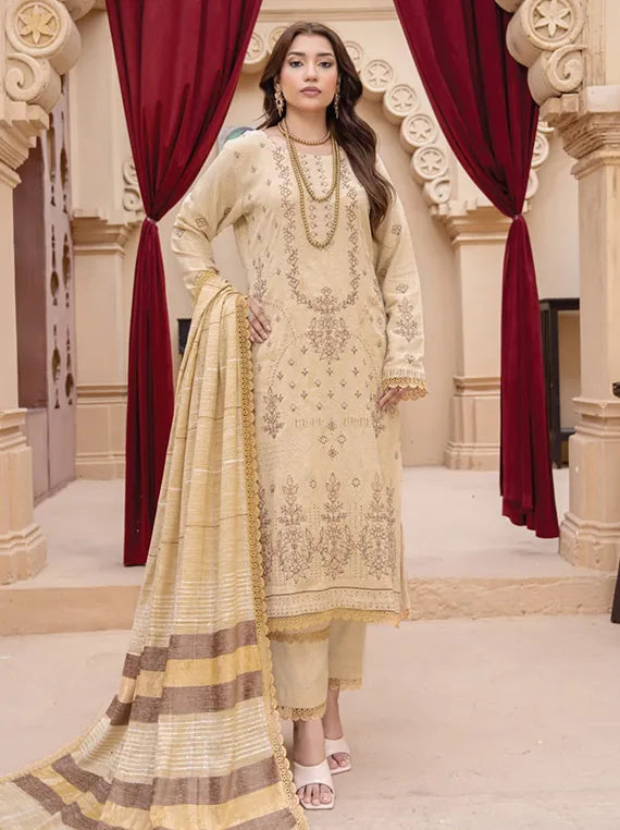 Aangan Embroidered Karandi Collection 2025 by Chawla Fabrics (D-02)