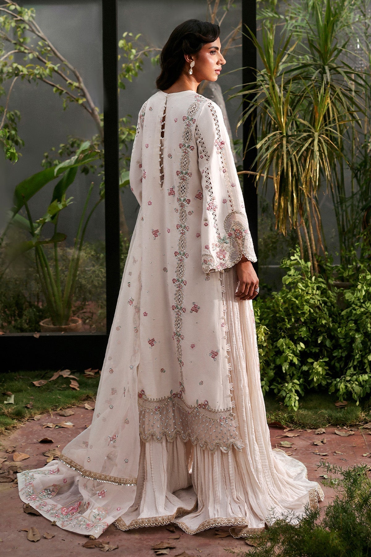 Afrozeh La Fuchsia Embroidered Raw Silk Collection 2026 (ALF-25-V1-05 RUE)