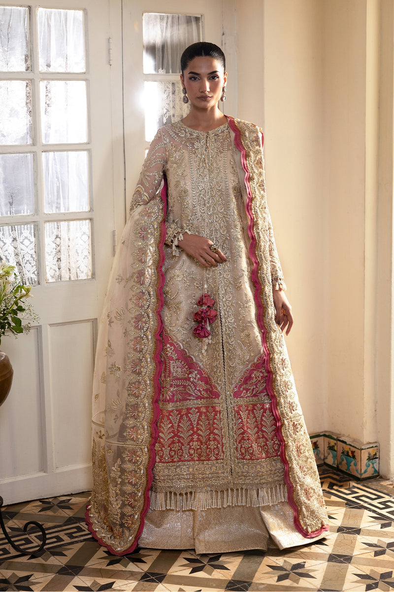 Afrozeh La Fuchsia Embroidered Raw Silk Collection 2026 (AWS-07 SILKDAWN)
