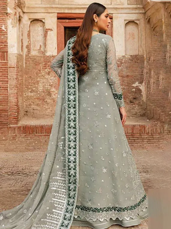 Farasha Ethereal Embroidered Collection 2025 (Grey Veil)