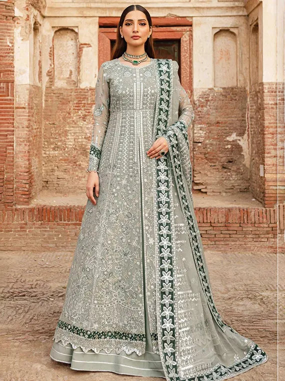 Farasha Ethereal Embroidered Collection 2025 (Grey Veil)