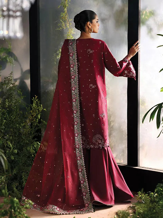 Afrozeh La Fuchsia Festive Collection 2025 (ALF-25-V1-09-YALIRA)