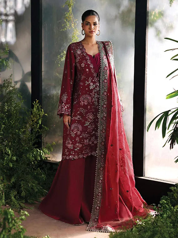 Afrozeh La Fuchsia Festive Collection 2025 (ALF-25-V1-09-YALIRA)