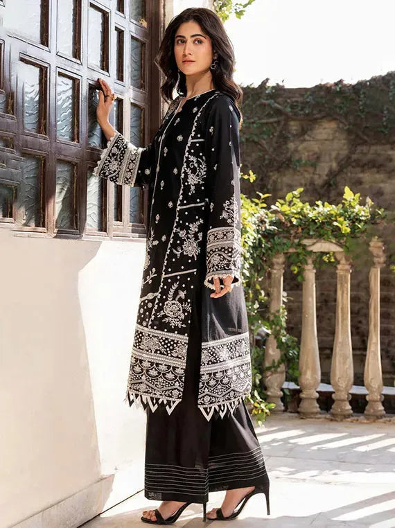 Afrozeh Mystique Embroidered Collection 2025 (01-Midnight Glow)