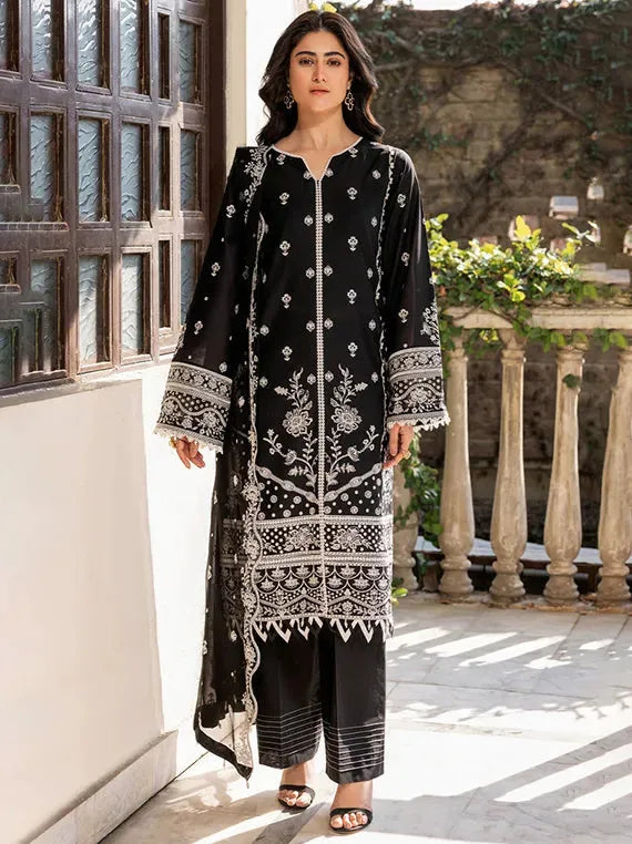 Afrozeh Mystique Embroidered Collection 2025 (01-Midnight Glow)