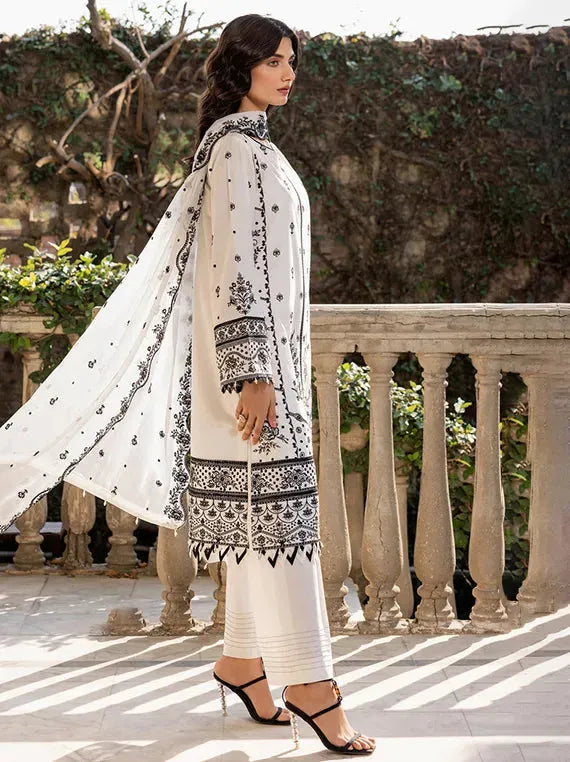 Afrozeh Mystique Embroidered Collection 2025 (07-Ocean Pearl)