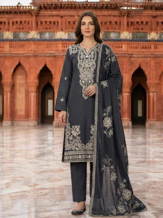 Aizal By Nayab Embroidered Lawn Subrang Collection 2026 (D-07)