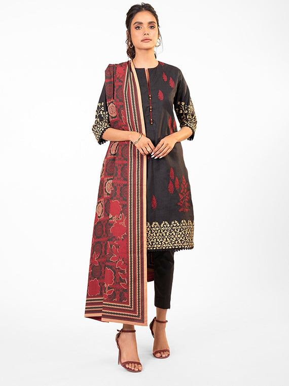 Women's Winter Collection 2026 (Al-Karam-FW-44-Black)