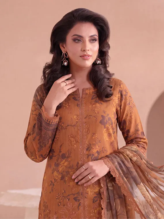Aleena by Fantak Embroiderd Viscose Unstitched Collection'26 V-1011 (D-05)