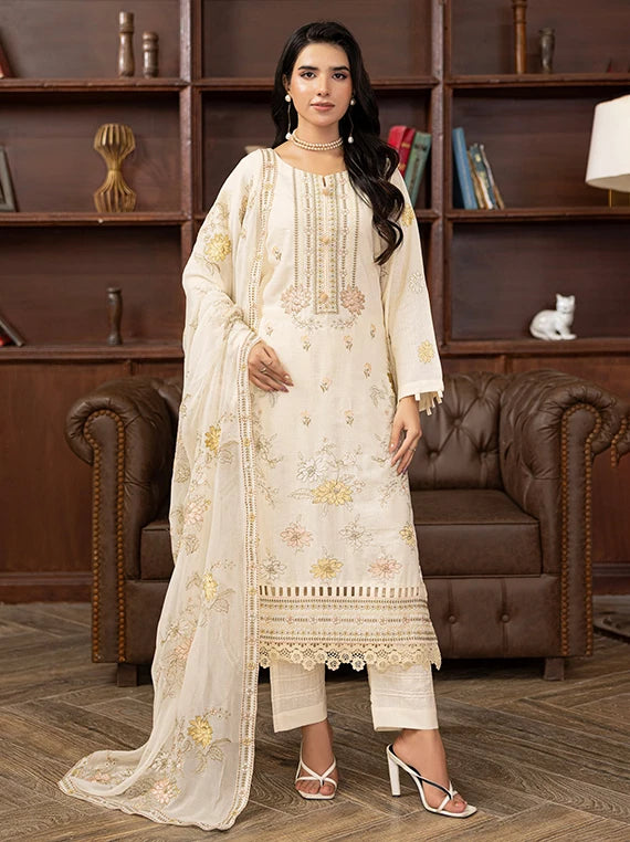 Alif Fancy Wool Karandi Embroidered Collection 2026 Vol-593 (D-01)