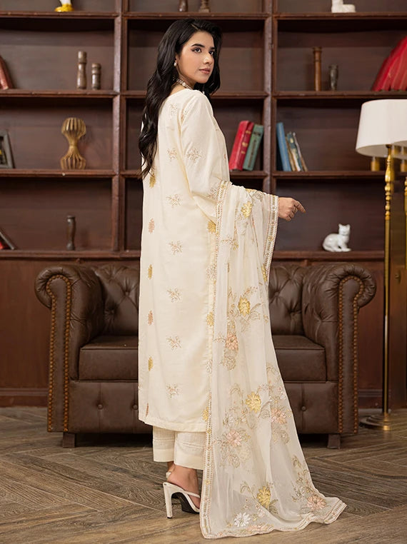 Alif Fancy Wool Karandi Embroidered Collection 2026 Vol-593 (D-01)