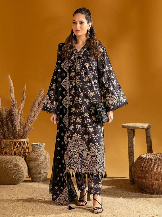 Alizeh Embroidered Printed Lawn Collection 2026 (AF-EPL-7002-Tara)