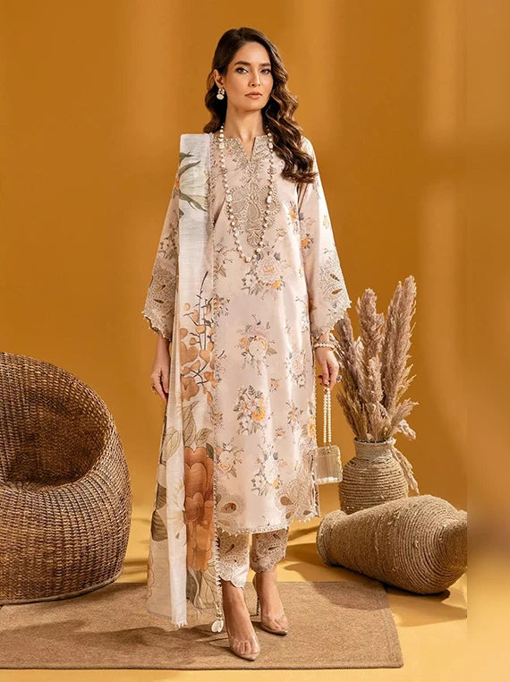 Alizeh Embroidered Printed Lawn Collection 2026 (AF-EPL-7003-Hiza)