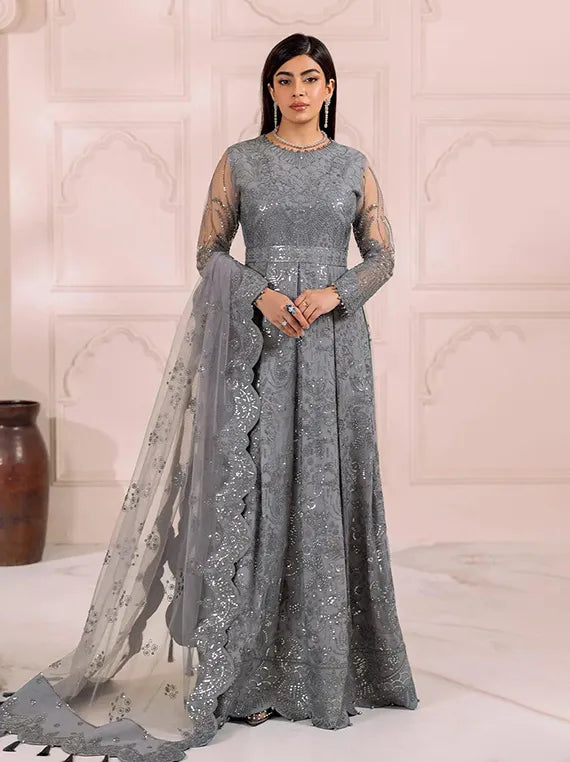 Alizeh Eternal Charm Luxe Collection 2025 (3002-Khirad Grey)
