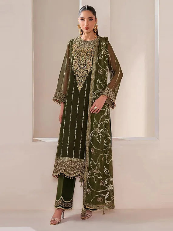 Alizeh Eternal Charm Luxe Collection 2025 (4033-Olivia)