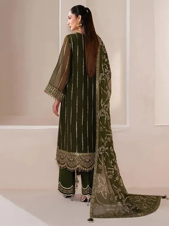 Alizeh Eternal Charm Luxe Collection 2025 (4033-Olivia)