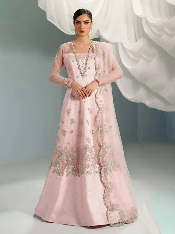 Alizeh Exclusive Embroidered Net Collection 2025 (4061-GARNET)