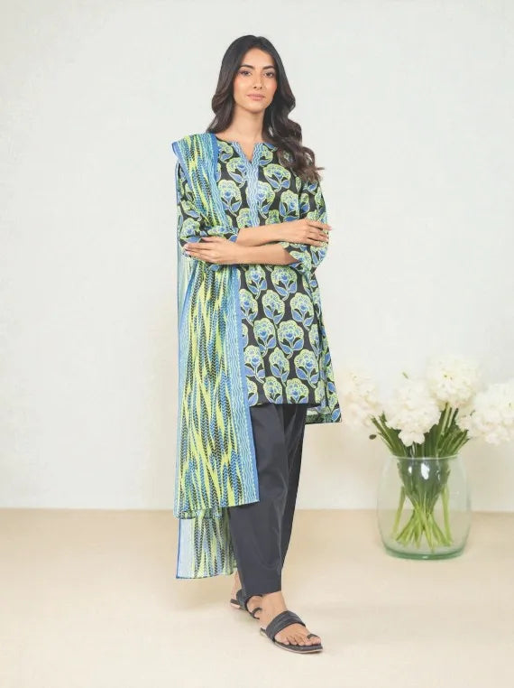 Alkaram Printed Khaddar Collection 2025 (MSB-12-25-2-BLACK)
