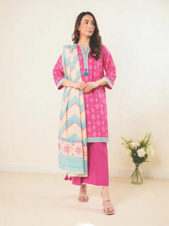 Alkaram Printed Khaddar Collection 2025 (SS-52.1-25-2-PINK)