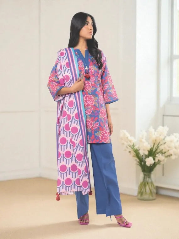 Alkaram Printed Khaddar Collection 2025 (SS-78-25-2-BLUE)
