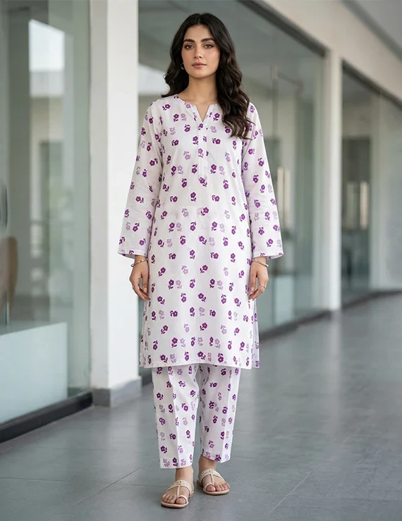 All Over Pattern Printed Lawn Edit 2026 Vol-FA55 (D-07)