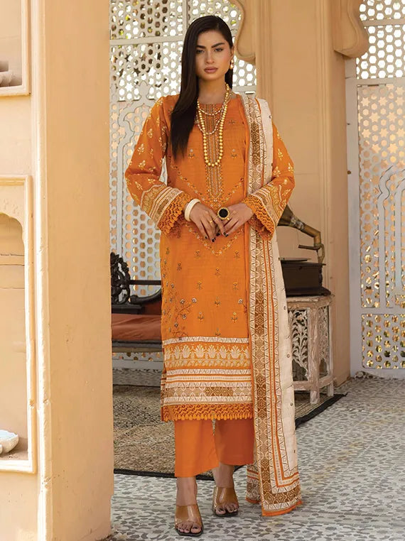 Two Piece Printed Lawn Collection 2025 By Emaan Textile