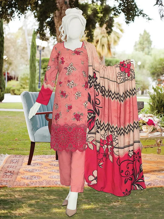 Anaya Embroidered Printed Winter Slub Collection 2025 by ABC (D-375)