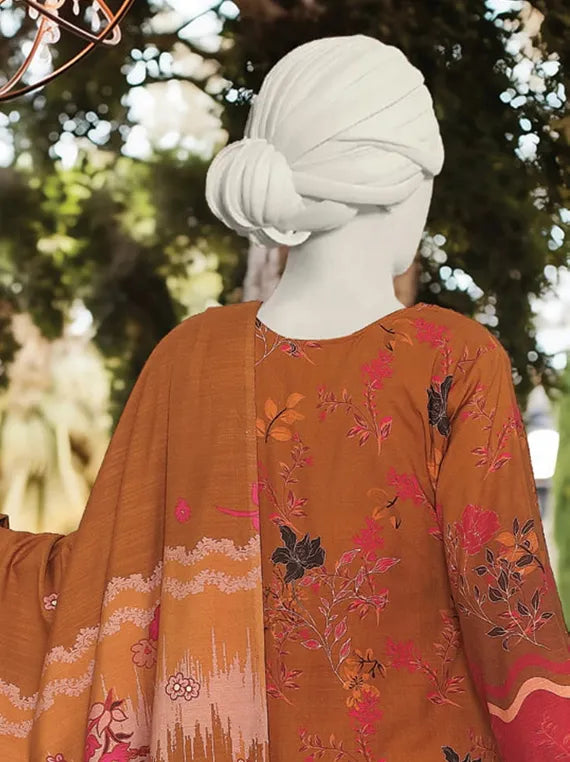 Anaya Embroidered Printed Winter Slub Collection 2025 by ABC (D-377)