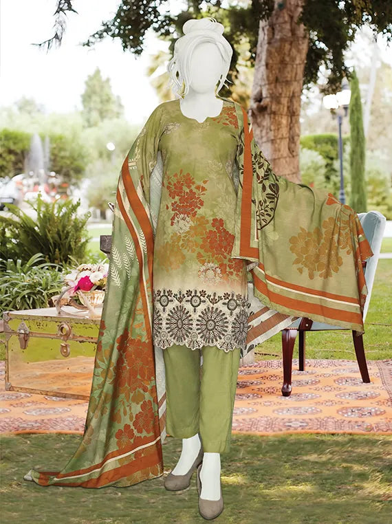 Anaya Embroidered Printed Winter Slub Collection 2025 by ABC (D-378)