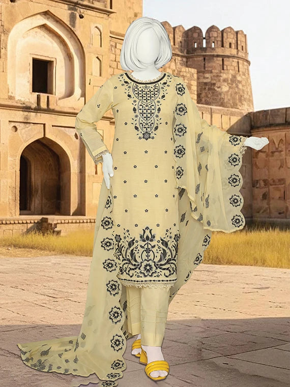 Andaz by ABC Embroidered Lawn Collection 2026 (D-03)