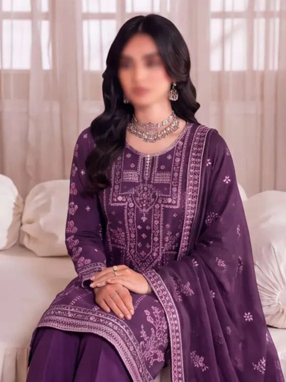 Artistic by Fantak Viscose Embroidered Unstitched Collection'26 V-520 (D-01)
