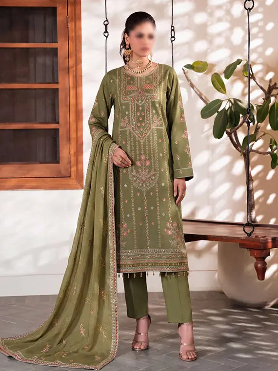 Artistic by Fantak Viscose Embroidered Unstitched Collection'26 V-520 (D-02)