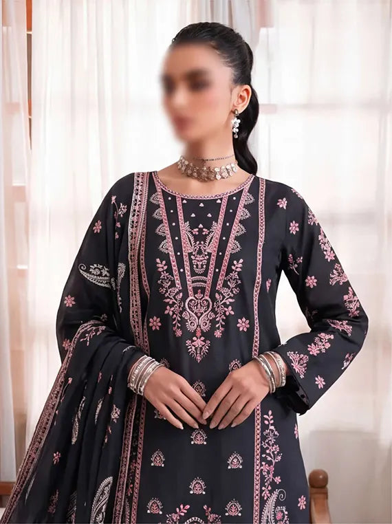 Artistic by Fantak Viscose Embroidered Unstitched Collection'26 V-520 (D-03)