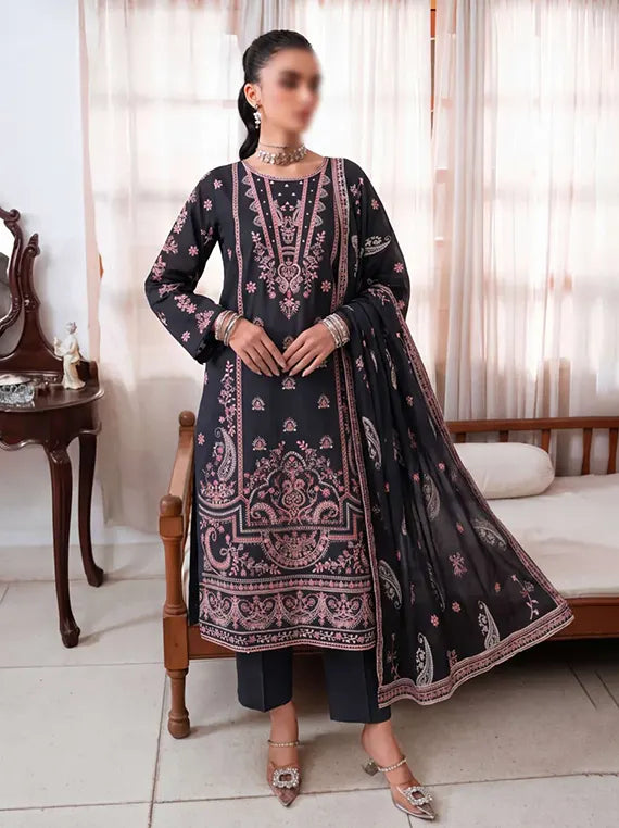 Artistic by Fantak Viscose Embroidered Unstitched Collection'26 V-520 (D-03)